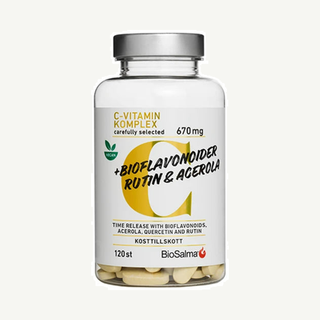 BioSalma C-vitaminkomplex + Bioflavonider 120 tabs