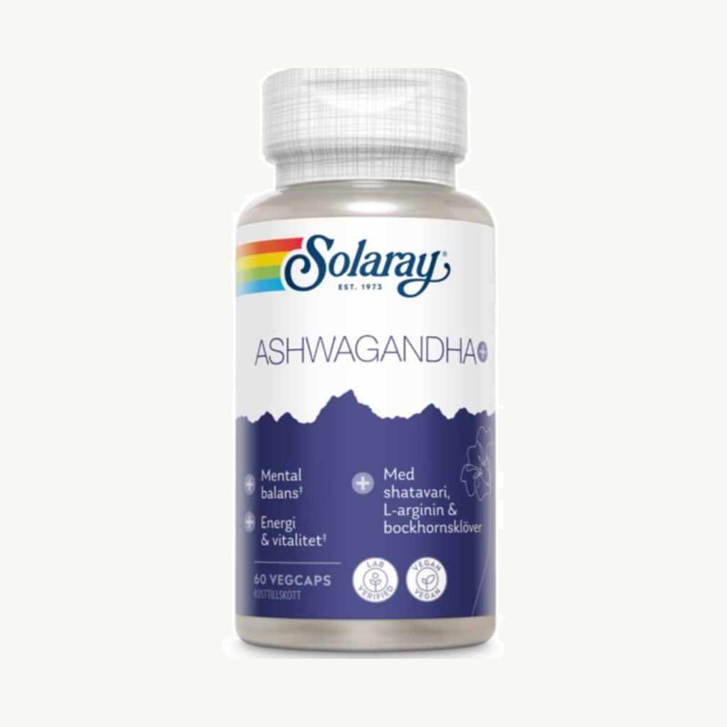 Solaray Ashwagandha+ 60 st kapslar