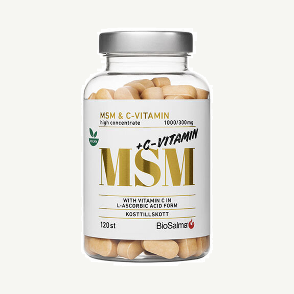 MSM + C-vitamin 120 tabletter