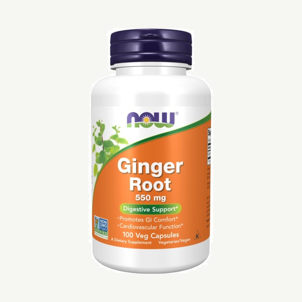 NOW Ginger 550 mg 100 kapslar