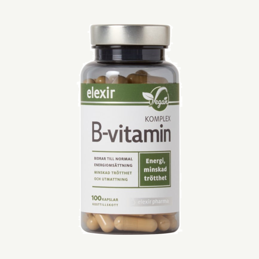 Elexir B-vitamin Komplex 100 kapslar