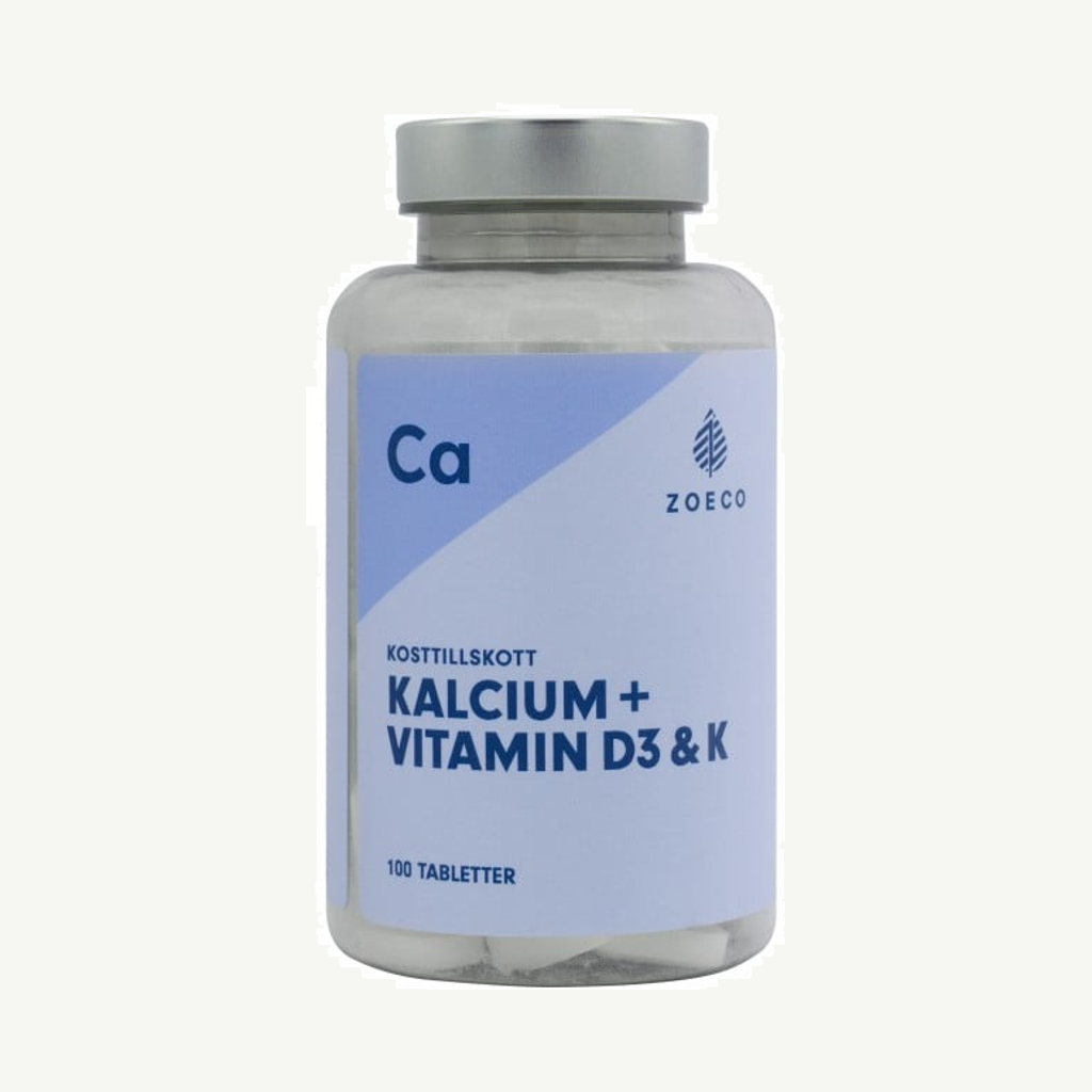 Zoeco Kalcium Vitamin D3 + K 100 tabletter