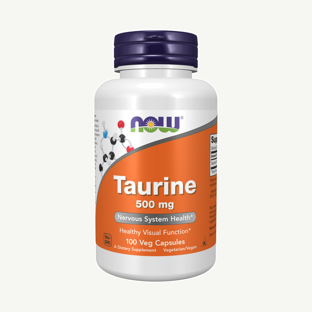 NOW Taurine 500mg 100 kapslar