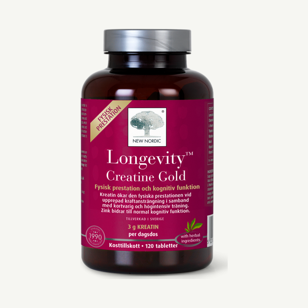Longevity Creatine Gold 120 tabletter