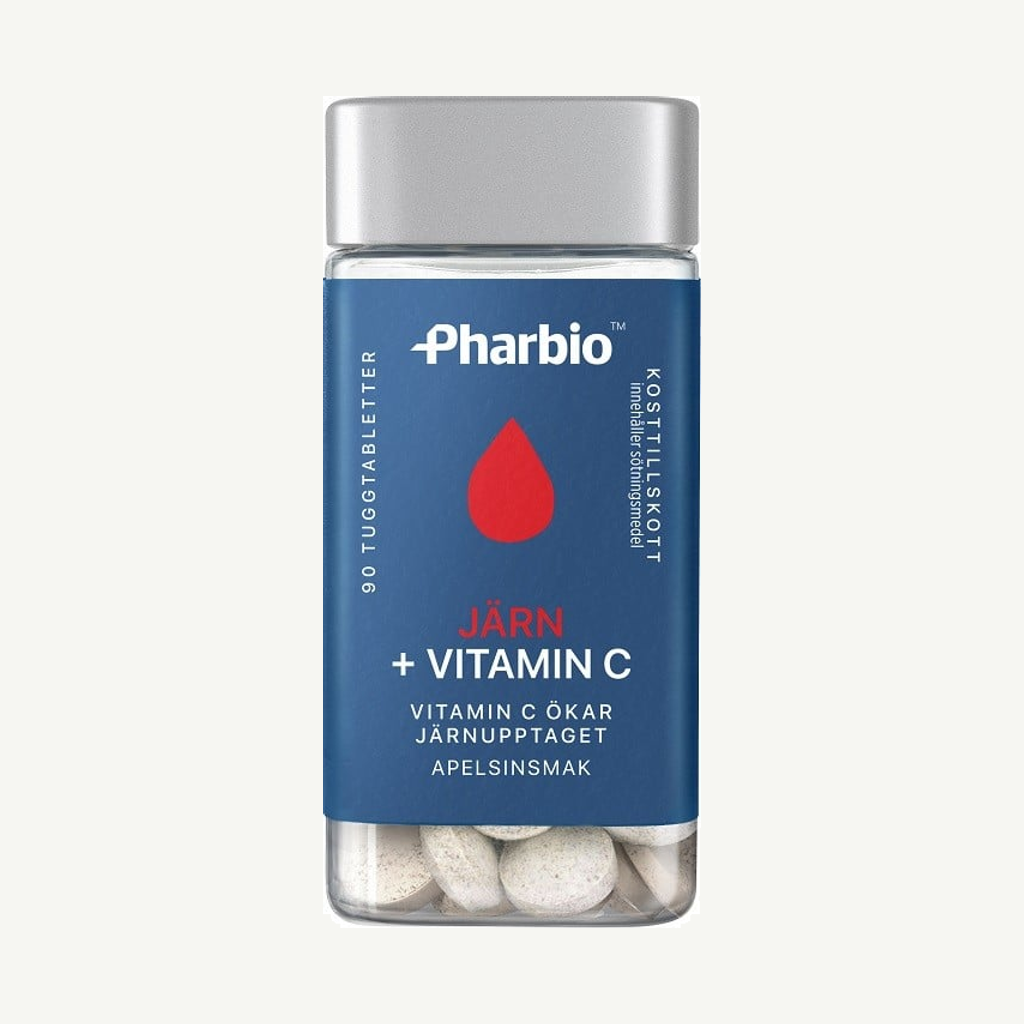 Pharbio Järn + Vitamin C 90 st