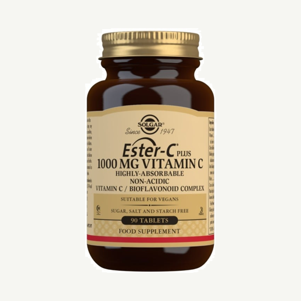 Solgar Ester-C Plus 1000 mg Vitamin C 90 tabletter
