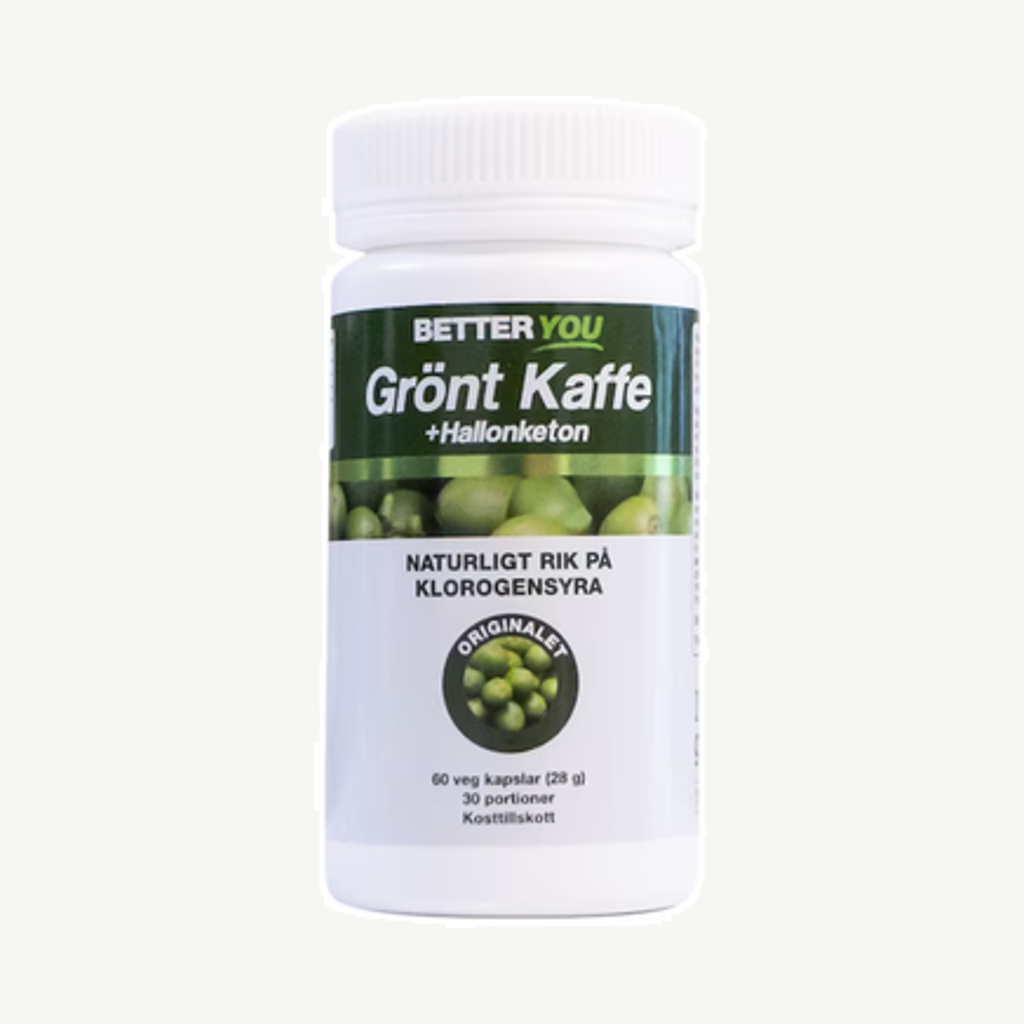 Grönt kaffe & Hallonketon 60k