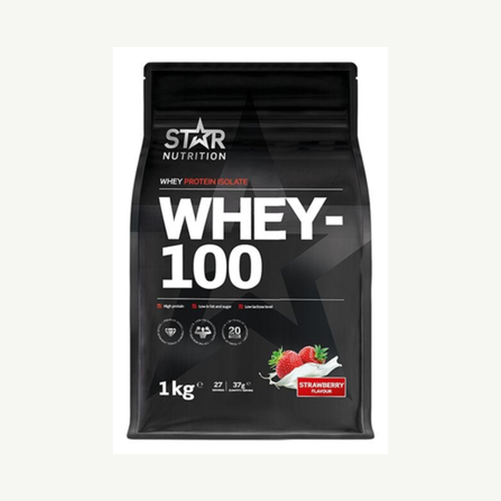Whey-100 Jordgubb 1kg