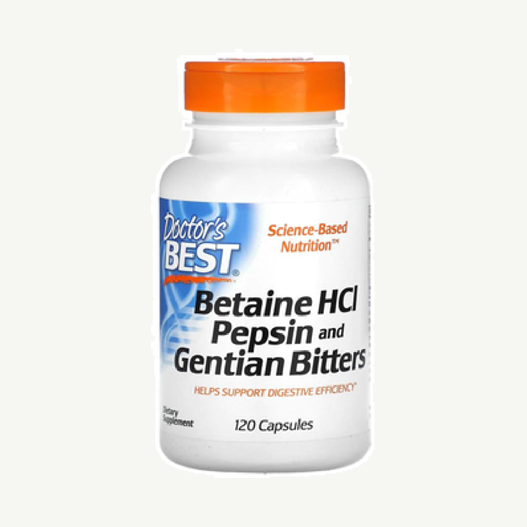 Betaine HCI Pepsin & Gentian Bitters 120k