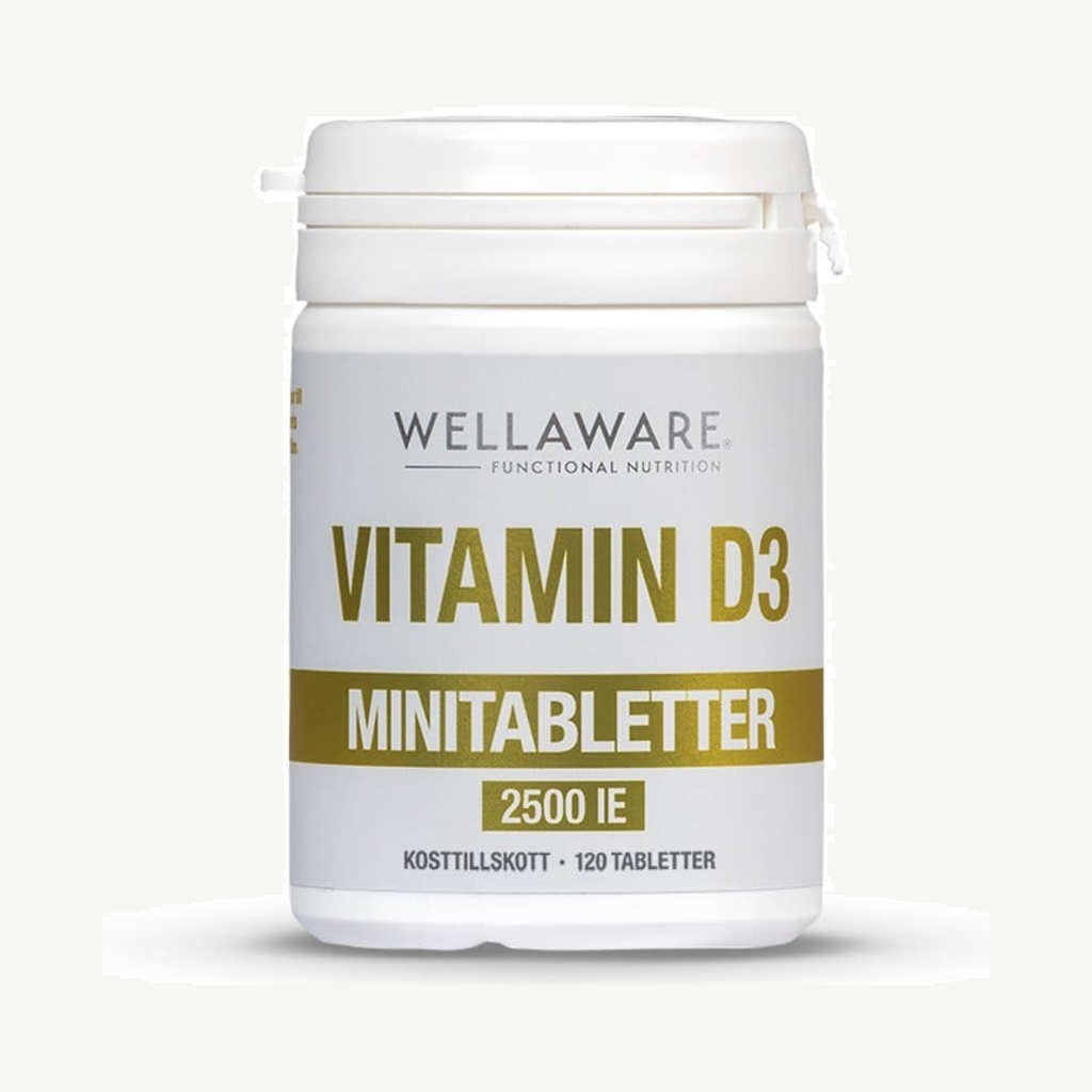 WellAware Vitamin D3 2500 IE 120 minitabletter
