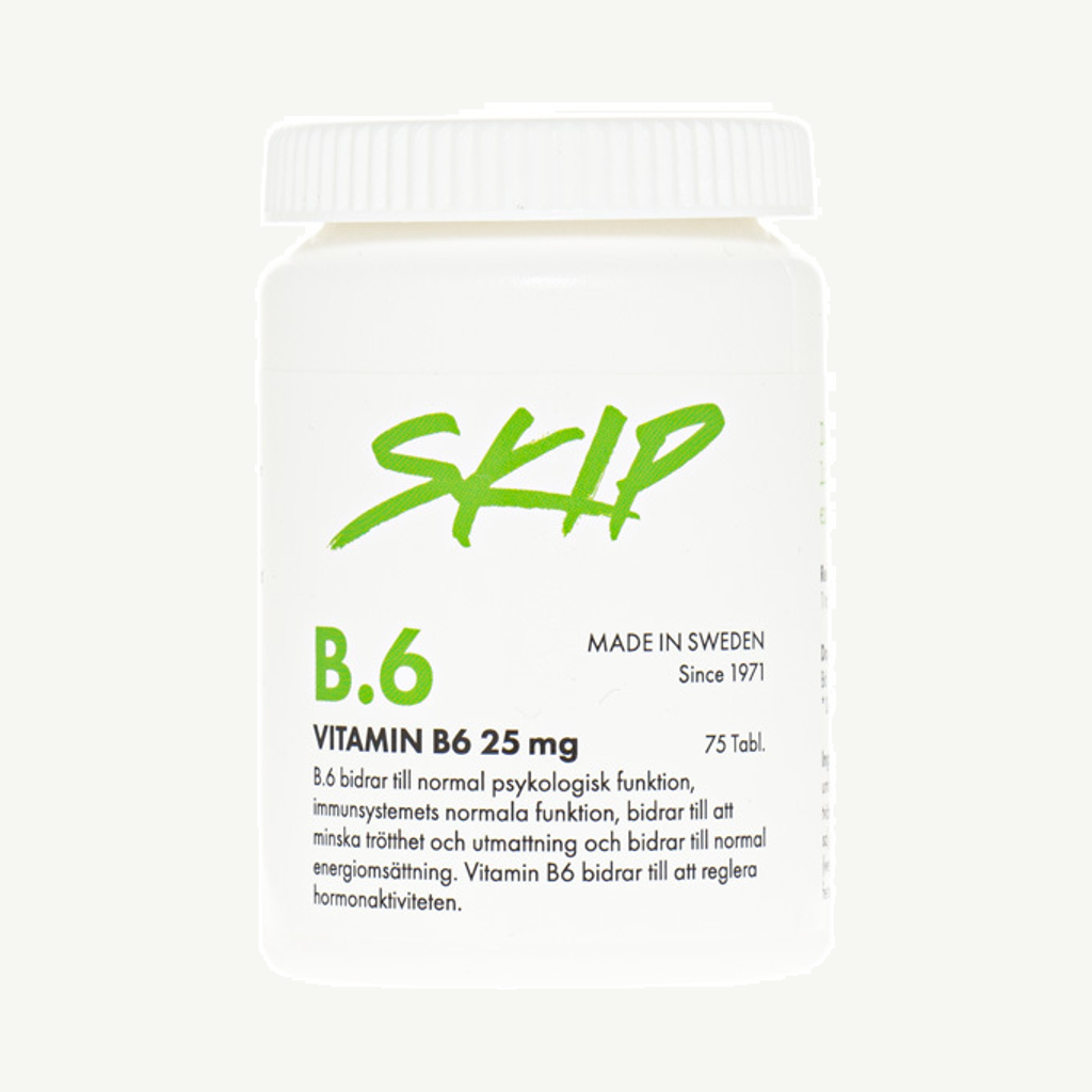 Skip Vitamin B6 25mg 75 tabletter