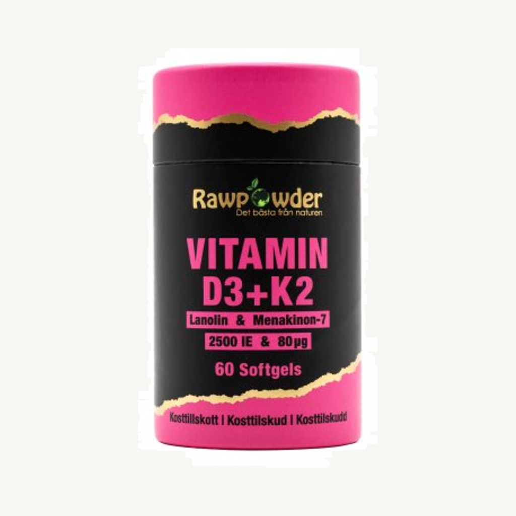 Vitamin D3 2500 IE + K2 80μg 60 Softgels