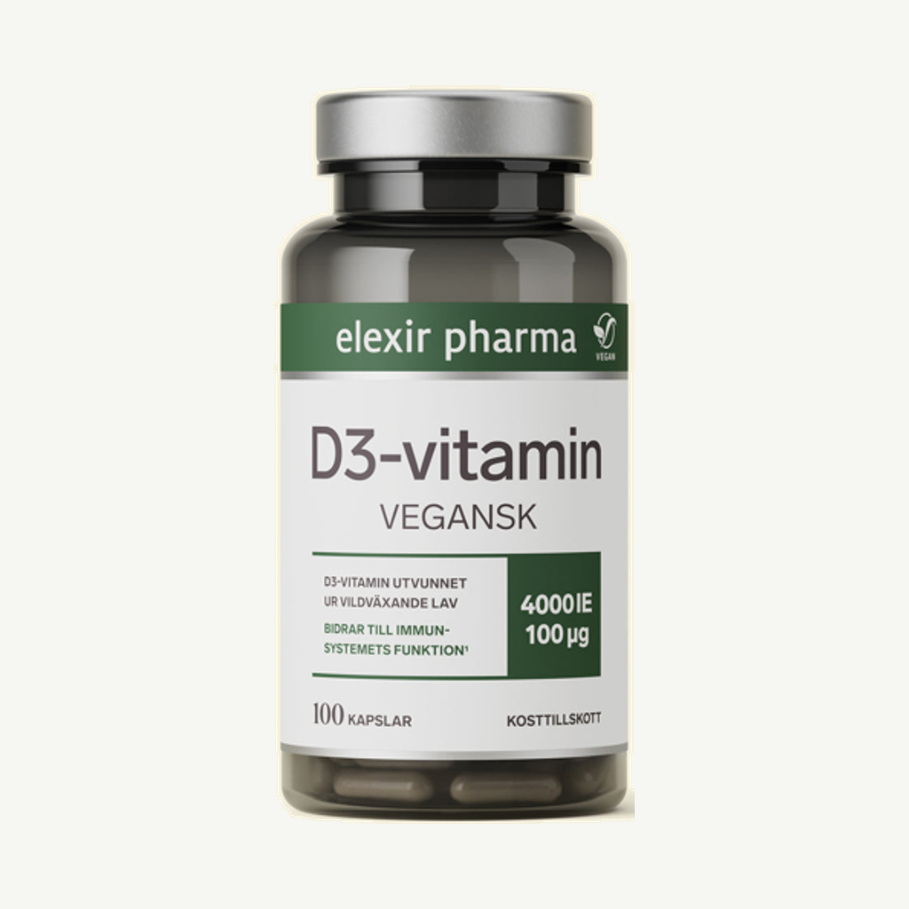 D3-vitamin Vegan 4000 IE, 100 kapslar