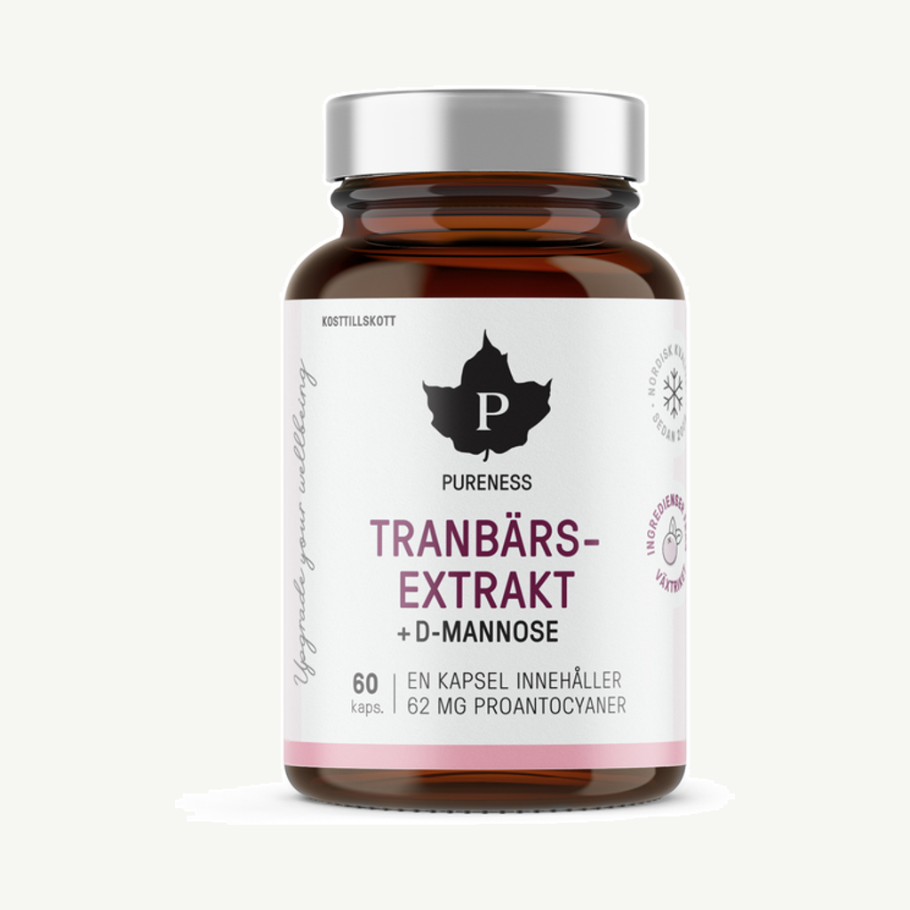 Pureness Tranbär + D-monnose 60 kapslar