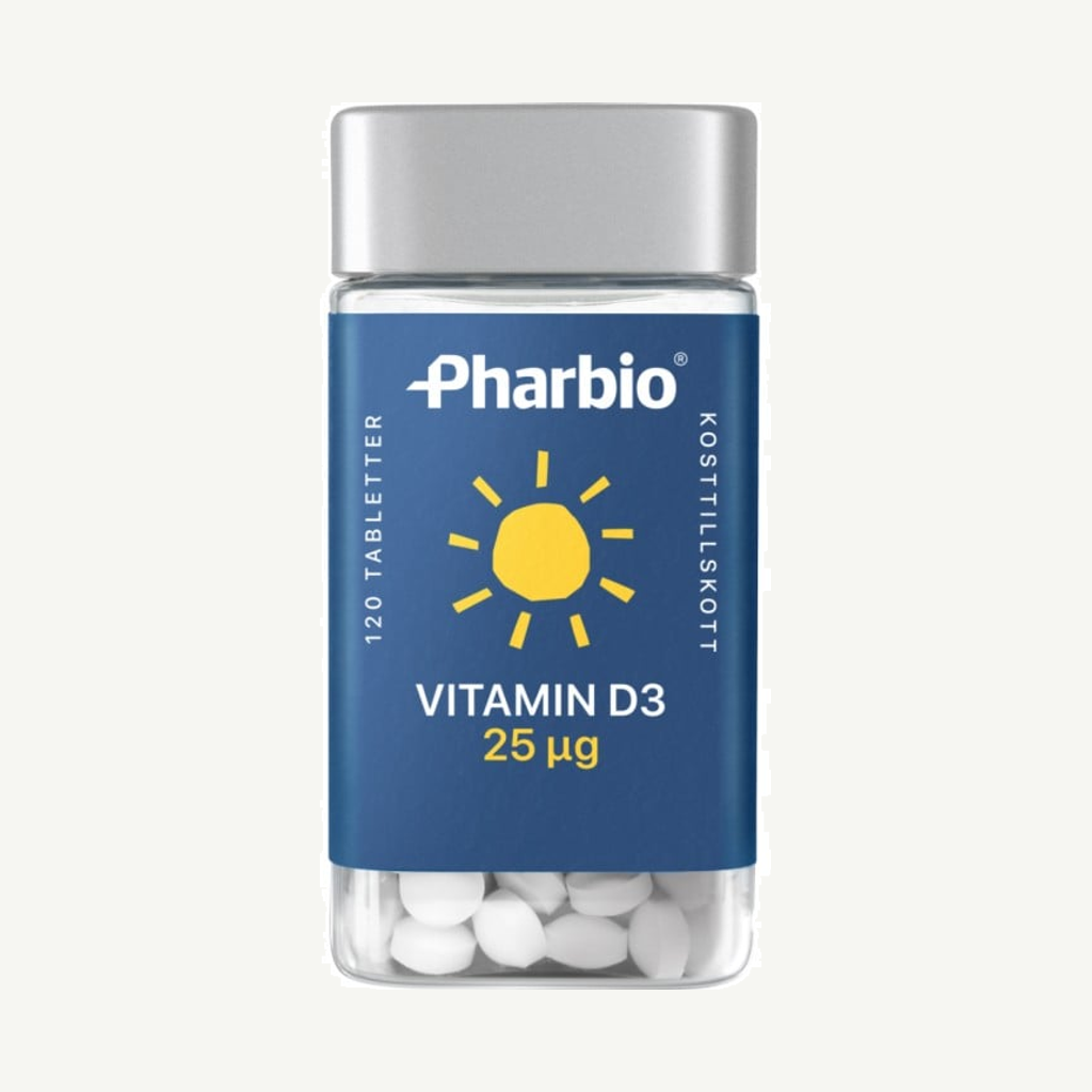 Pharbio Vitamin D3 25 µg 120 tabletter