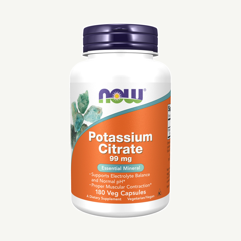 NOW Potassium Citrate 180 kapslar