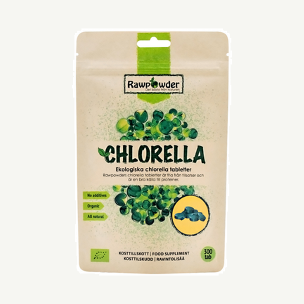 Rawpowder Chlorella 300 tabletter