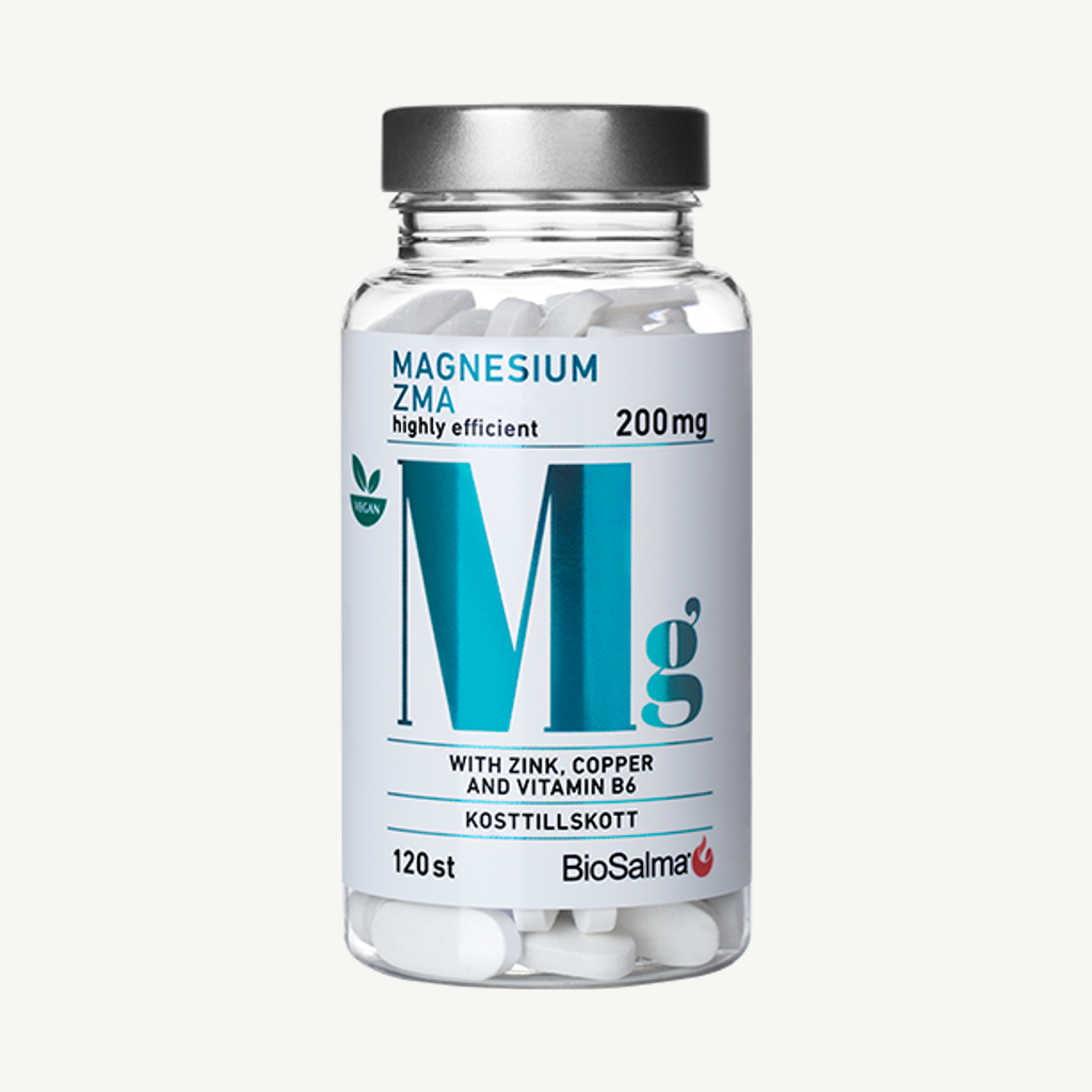 BioSalma Magnesium ZMA 120 tabletter
