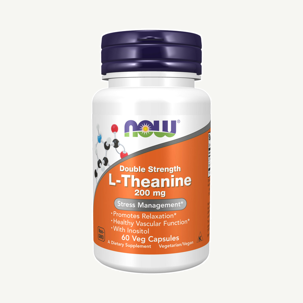 NOW Theanine 200mg 60 kapslar