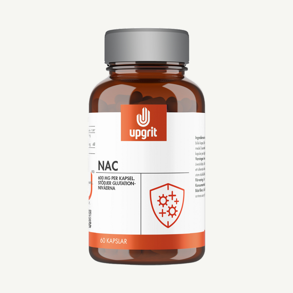 Upgrit NAC 600 mg (N-acetyl L-cystein) 60 kapslar