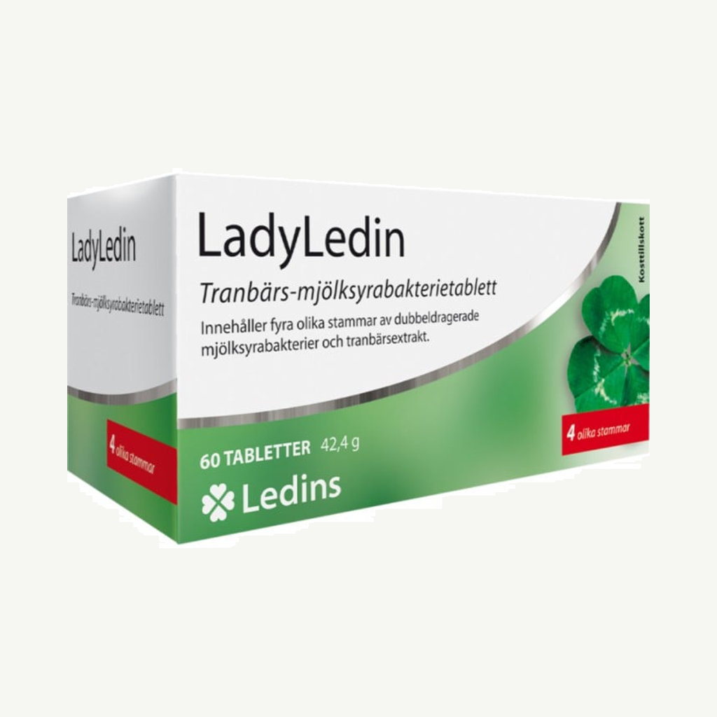 LadyLedin Tranbärs-mjölksyrabakterietablett 60 st