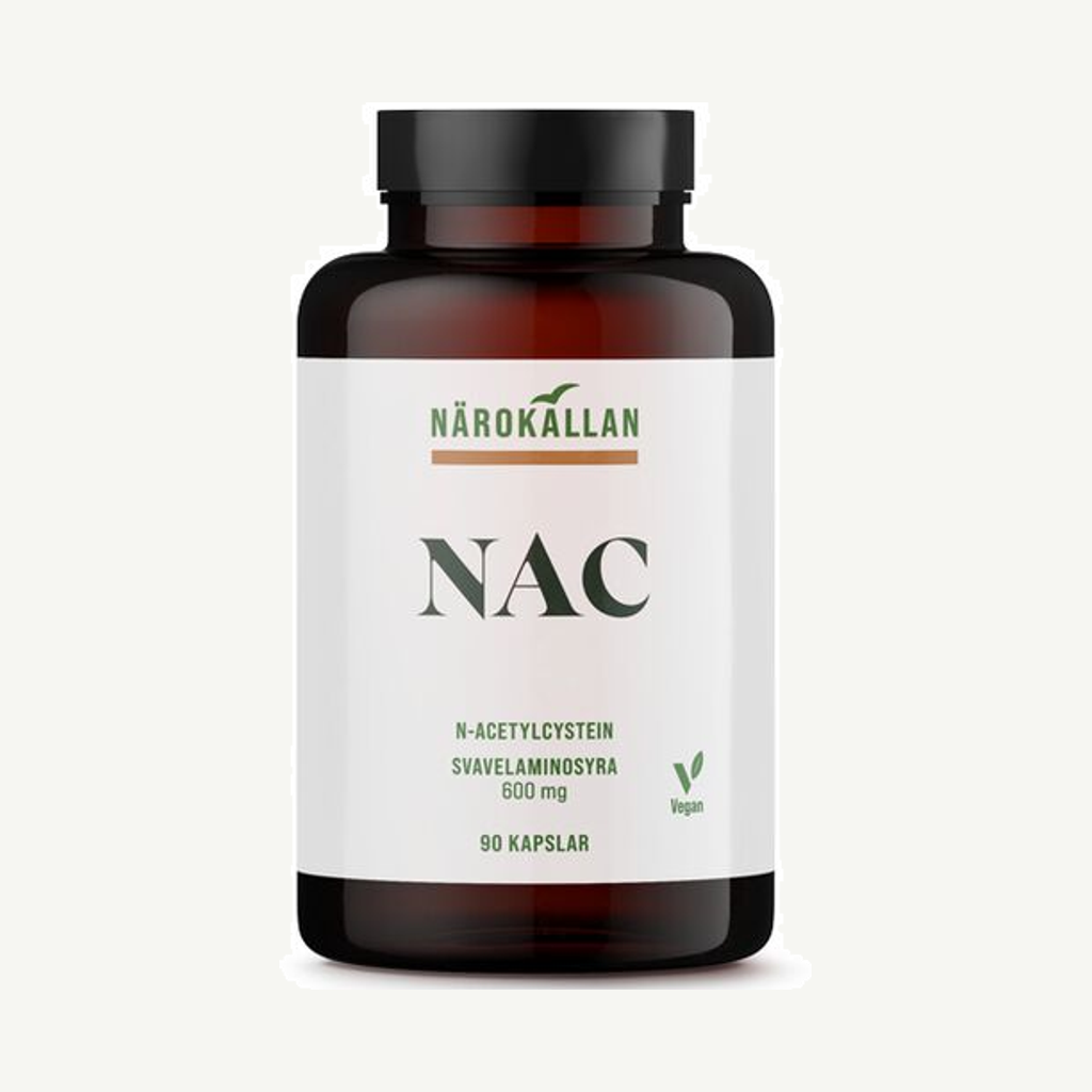 NAC N-Acetyl Cystein 600 mg 90 kapslar