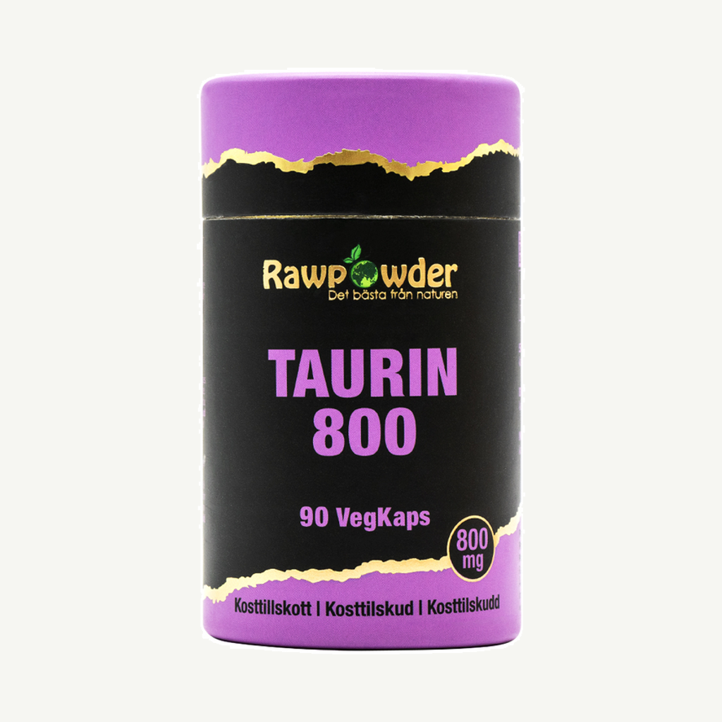 Rawpowder Taurin 800 mg 90 kapslar