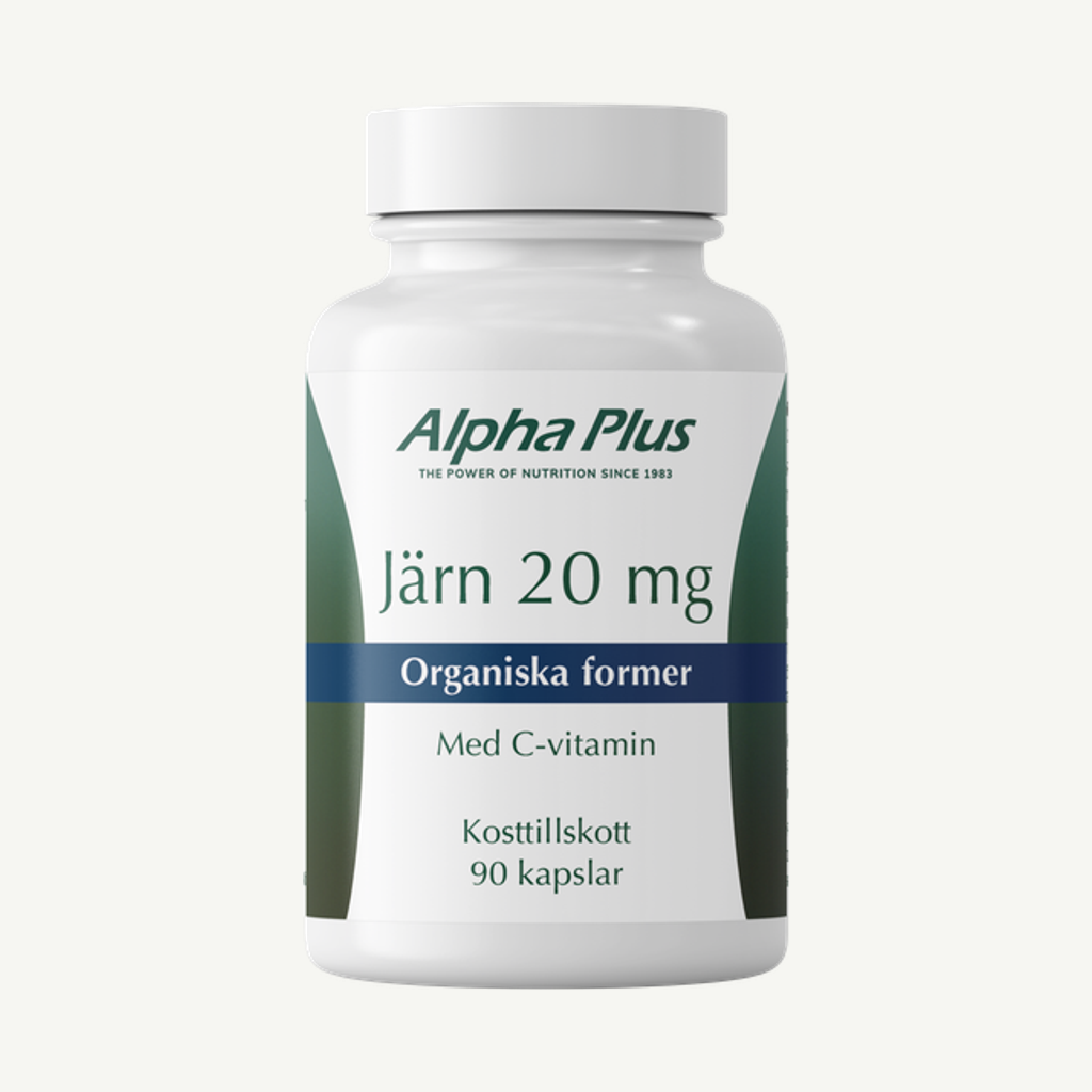 Järn 20 mg 90 kap