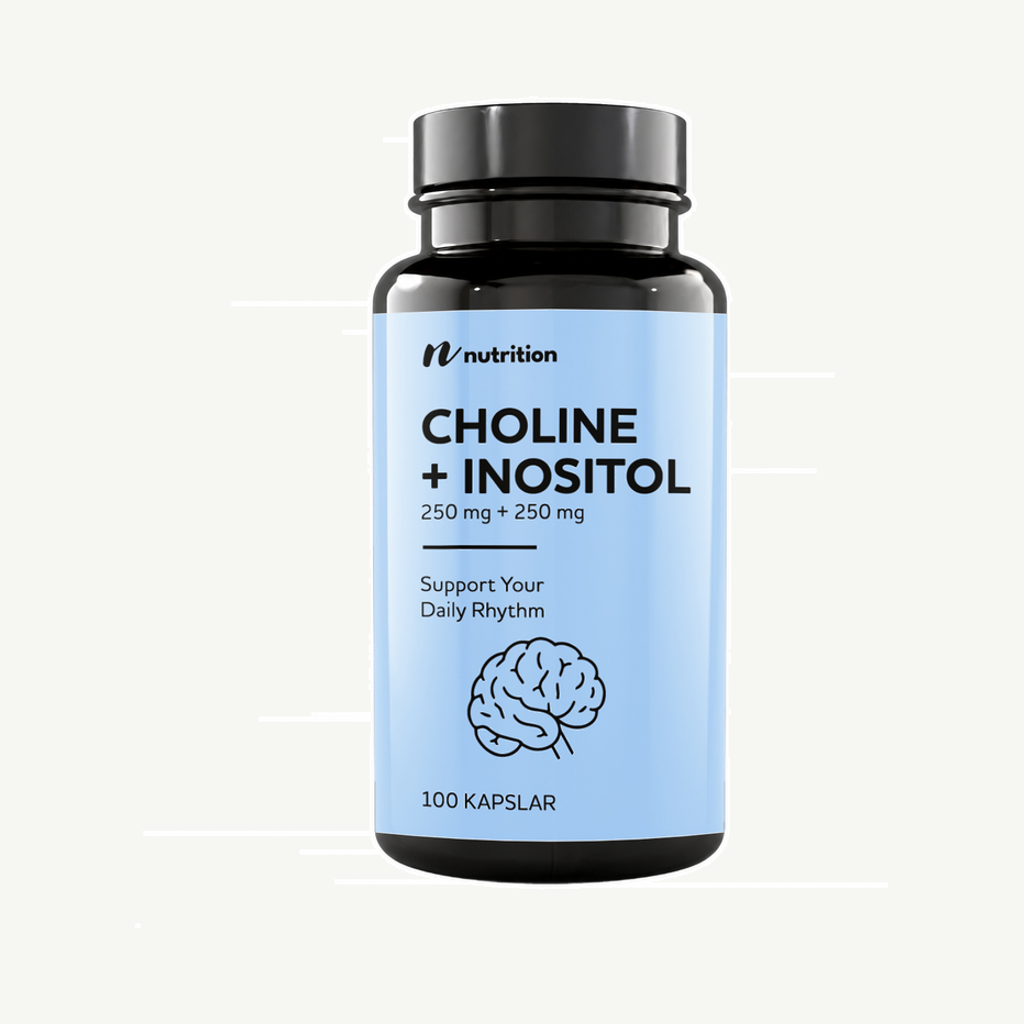 Nuts Fabriken Choline 250 mg + Inositol 250 mg 100 kapslar