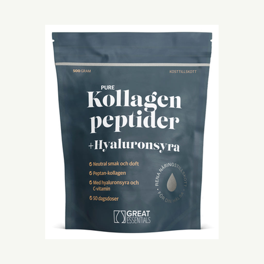 Kollagenpeptider + Hyaluronsyra 500g