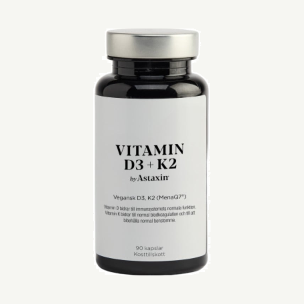 Vitamin D3+K2 by Astaxin 90 kapslar