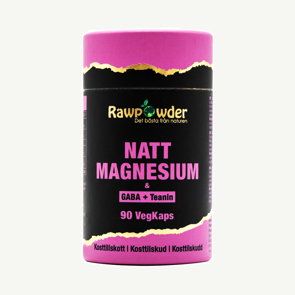 Rawpowder Natt Magnesium 90 kapslar