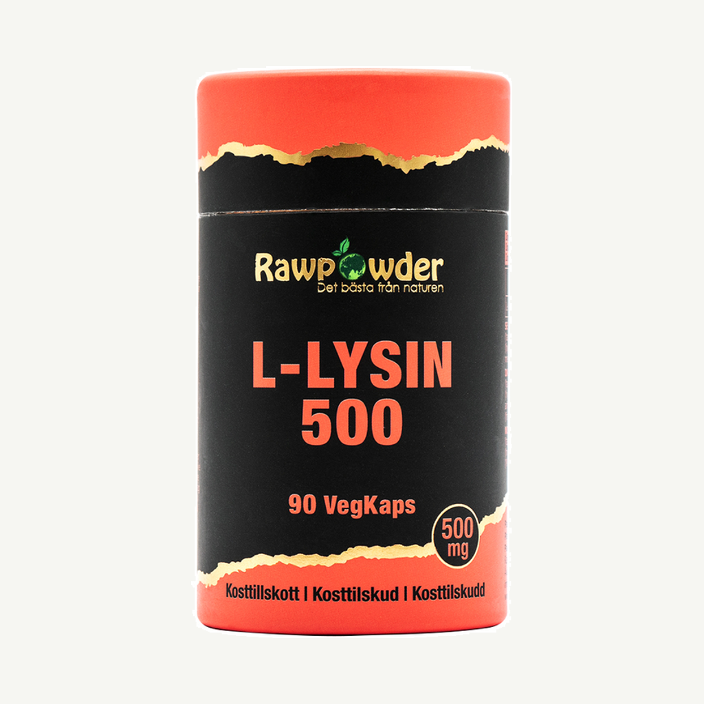 Rawpowder L-Lysin 500 mg 90 kapslar