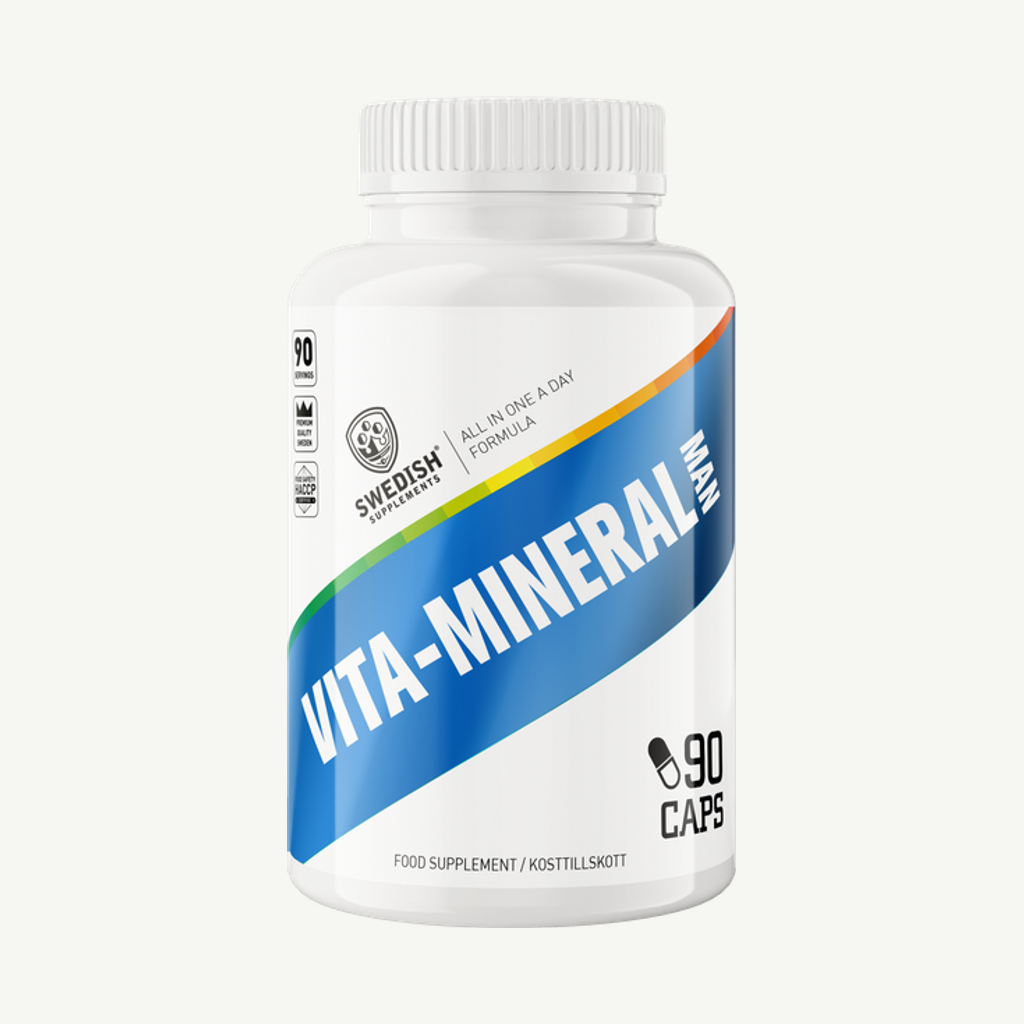 Swedish Supplements Vita-Mineral Man 90 kapslar