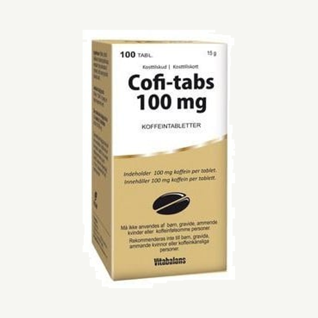 Cofi-tabs 100 mg 100 tabletter