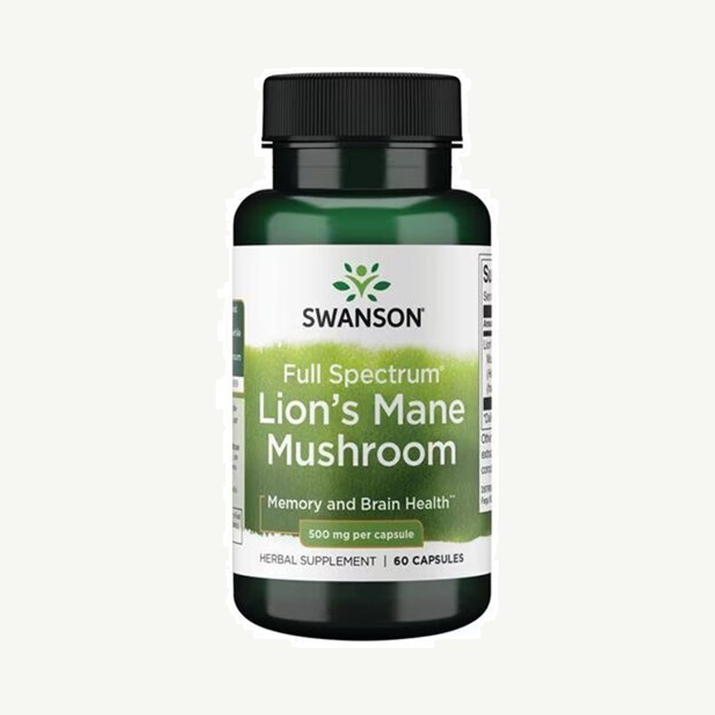 Full Spectrum Lion's Mane Mushroom 500 mg 60 kapslar