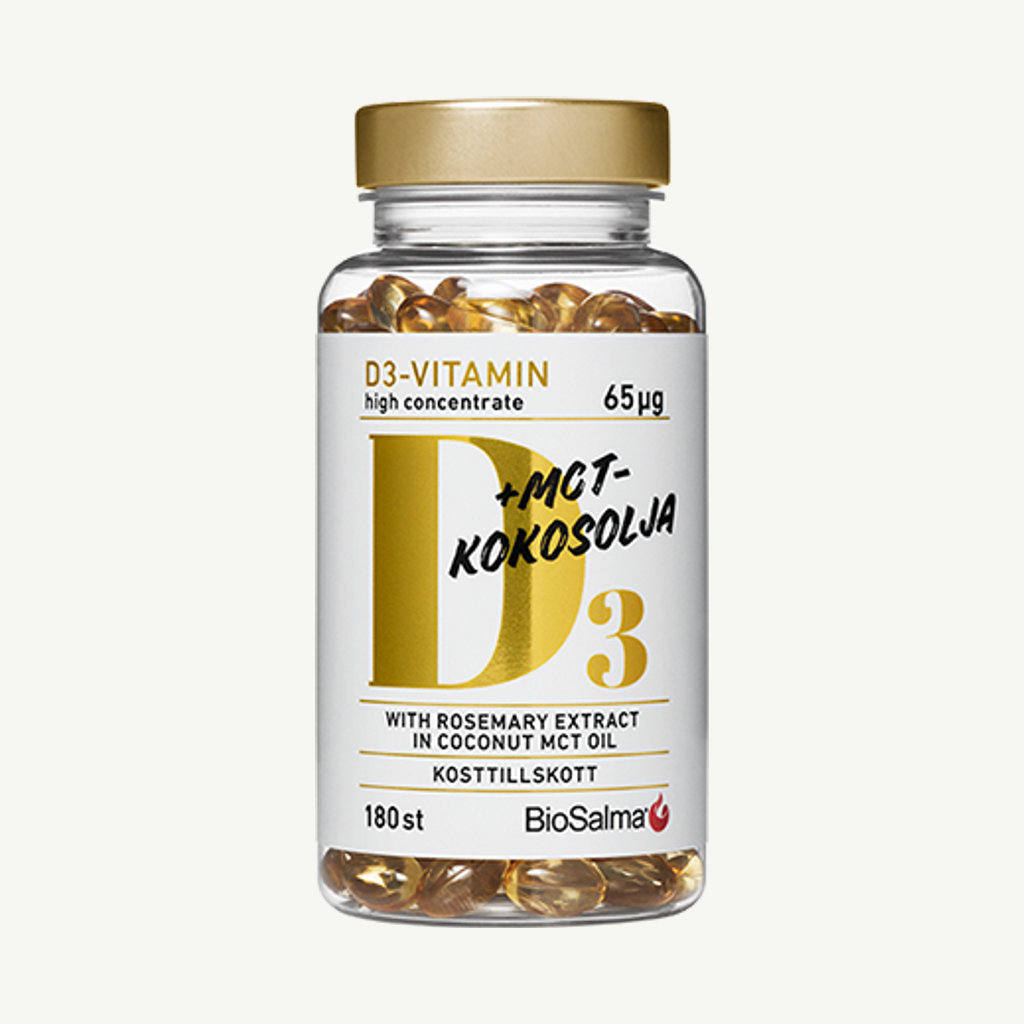 D3-vitamin 65µg MCT-kokosolja