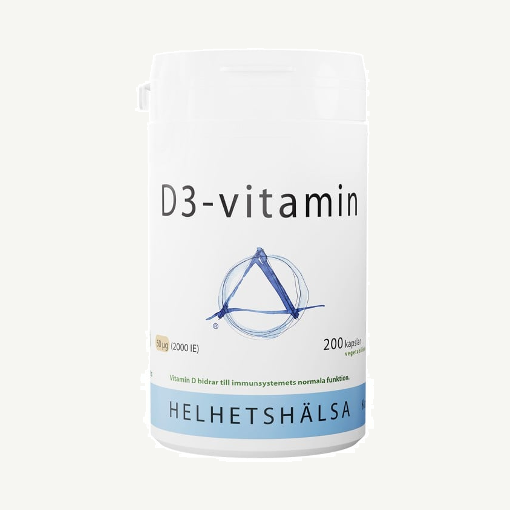 Helhetshälsa D3-vitamin 50 µg 200 kapslar